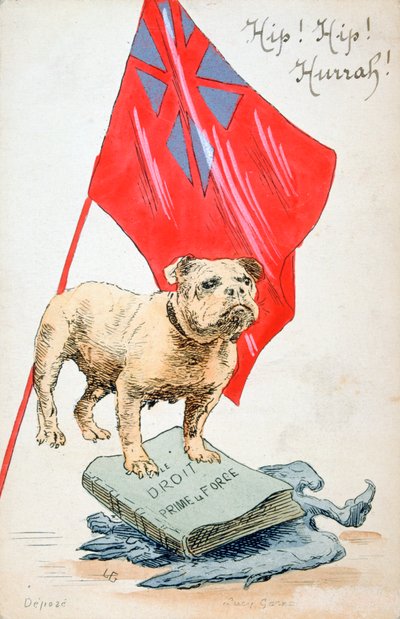 Le Droit précède la Force, carte postale française de la Première Guerre mondiale, 1914-1918 - Unbekannt
