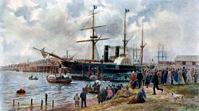 Le Ripon quittant Southampton avec des troupes pour la Crimée, 1904 - Unbekannt