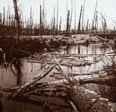 La rivière Ailette, nord de la France, vers 1914-1918 - Unbekannt