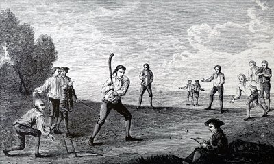 Le club de la Royal Academy jouant au cricket - Unbekannt