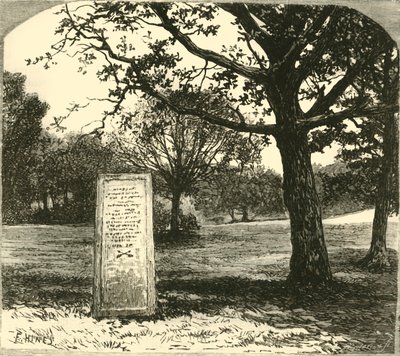 La pierre de Rufus dans la New Forest, 1890 - Unbekannt