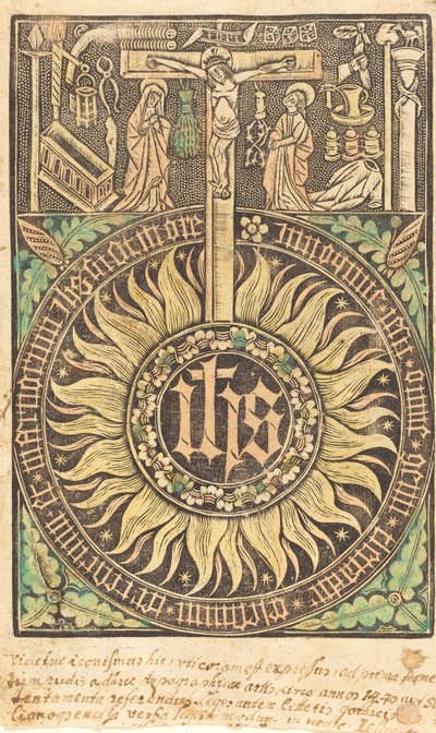 Le Monogramme Sacré avec la Crucifixion et les Symboles de la Passion - Unbekannt