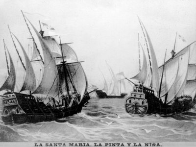 La Santa Maria, la Pinta et la Nina, XVe siècle - Unbekannt