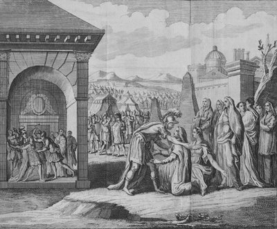 La scène de la tragédie de Coriolan, 1749 - Unbekannt