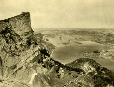 Le Schafberg et le Mondsee, Haute-Autriche, vers 1935 - Unbekannt