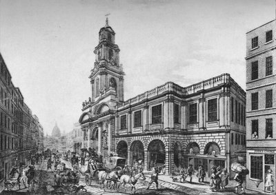 La deuxième Bourse royale, façade sud, en 1788 - Unbekannt