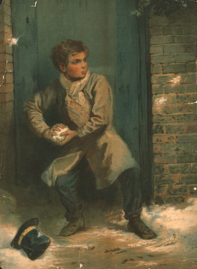 Le lanceur de boules de neige, 19e siècle - Unbekannt