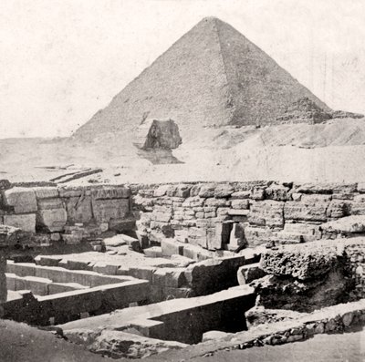 Le Sphinx et la Grande Pyramide, Égypte, début du 20e siècle - Unbekannt
