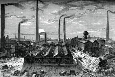 Les usines chimiques de St Rollox, Glasgow, c1880 - Unbekannt
