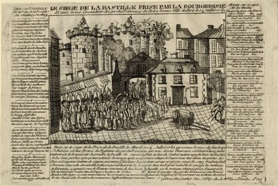 La prise de la Bastille le 14 juillet 1789 - Unbekannt