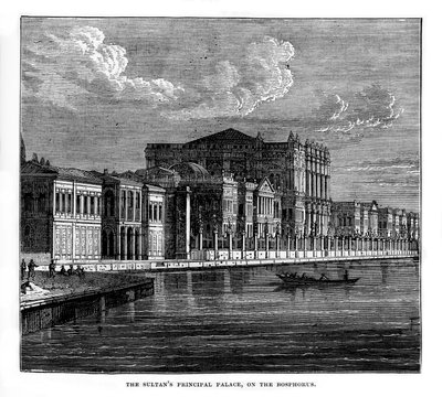 Le Palais principal du Sultan, sur le Bosphore, Turquie, XIXe siècle - Unbekannt