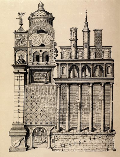 Le Temple de la Musique par Robert Fludd, 1617 - Unbekannt
