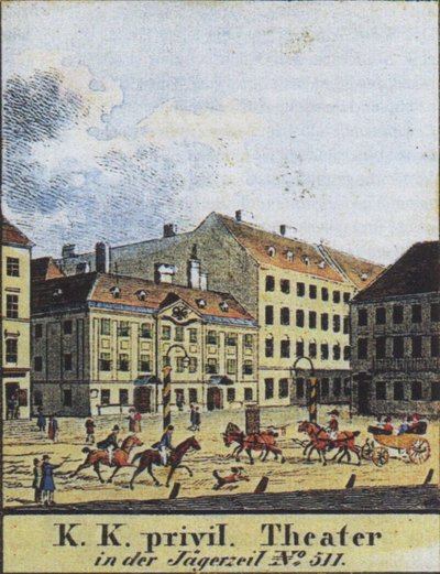 Le Théâtre an der Wien, Vienne, début du 19e siècle - Unbekannt