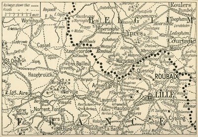 Le théâtre de la guerre en Flandre, 1914, vers 1920 - Unbekannt