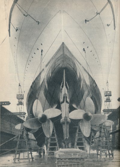 La poussée des puissants moteurs des paquebots modernes, 1936 - Unbekannt