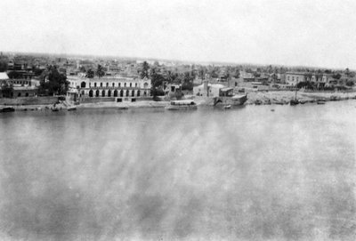 Le fleuve Tigre depuis le 31e hôpital général britannique, Bagdad, Mésopotamie, Première Guerre mondiale, 1918 - Unbekannt