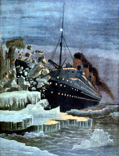 Le Titanic heurtant un iceberg, 1912 - Unbekannt