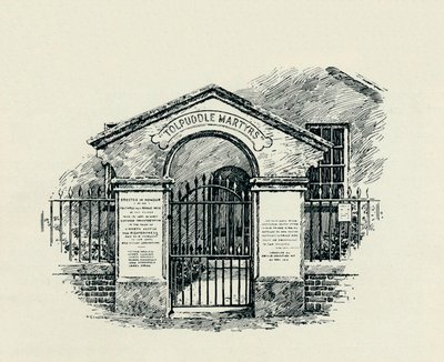 Le mémorial de Tolpuddle à la chapelle méthodiste de Tolpuddle, 1934 - Unbekannt