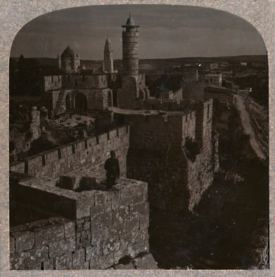 La tour de David. La plus ancienne partie de la citadelle, vers 1900 - Unbekannt