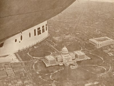 Le dirigeable américain Los Angeles en vol au-dessus de Washington, 1927 - Unbekannt