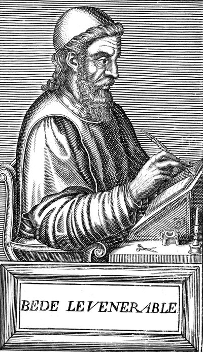 Le Vénérable Bède vers 673-735, théologien, érudit et historien anglo-saxon, vers 1584 - Unbekannt
