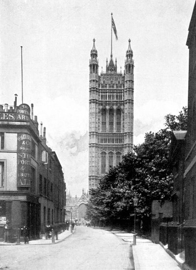 La tour Victoria, Palais de Westminster, Londres, vers 1905 - Unbekannt