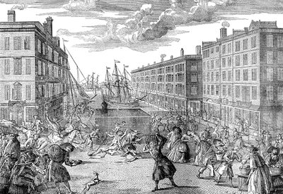 La Vue et les Humeurs de Billingsgate, 1736 - Unbekannt