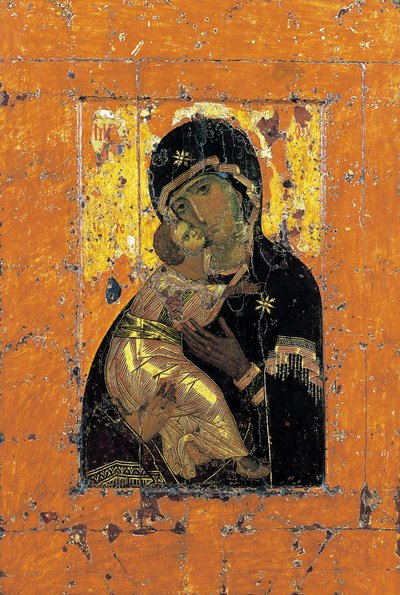 La Vierge de Vladimir, icône byzantine, début du 12e siècle - Unbekannt