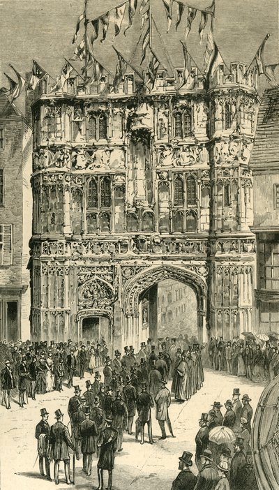 Les visiteurs étant présentés au doyen : visiteurs coloniaux et indiens à Canterbury, 1886 - Unbekannt