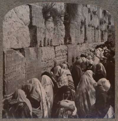 Le Mur des Lamentations, Jérusalem, vers 1900 - Unbekannt