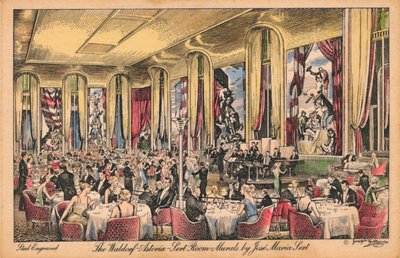 Le Waldorf Astoria, Salle Sert, Murales par Jose Maria Sert vers 1930s - Unbekannt