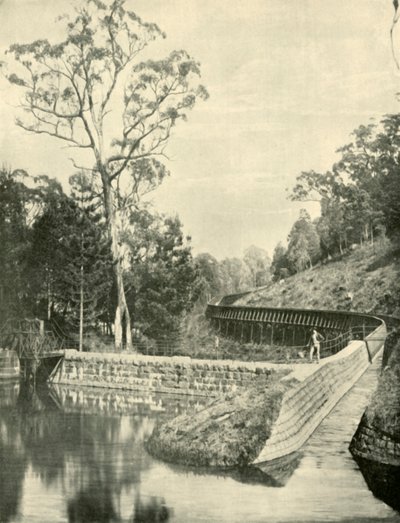 Le barrage et le canal, réservoir de Kirks, 1901 - Unbekannt