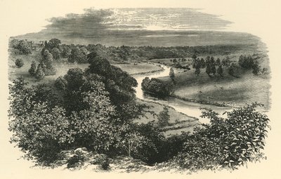La Wye, depuis le château de Goodrich, vers 1890 - Unbekannt