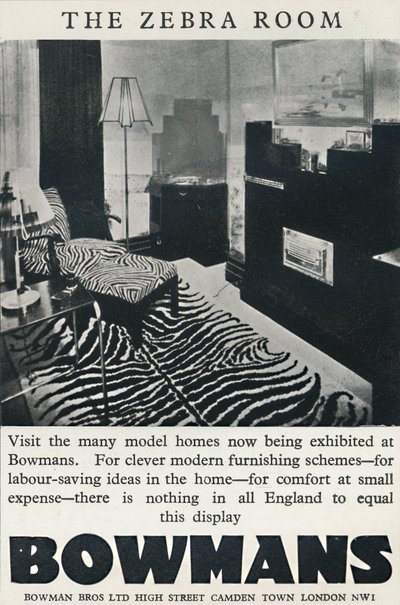 La salle zèbre - Bowmans, 1933 - Unbekannt