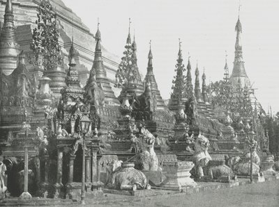 La base de la Grande Pagode, Rangoon, Birmanie, 1895 - Unbekannt