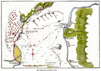 Le bombardement par la Royal Navy du port de Kagoshima, Japon, 1863 - Unbekannt