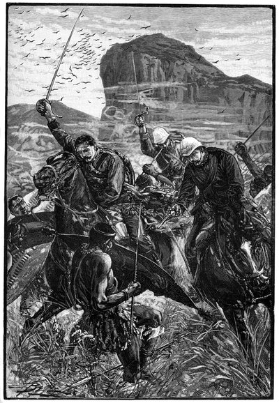 La charge avec les couleurs, Bataille d