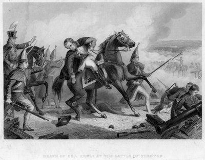 La mort du colonel Rawle à la bataille de Trenton, 1776 - Unbekannt