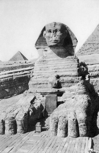 Le Sphinx excavé, Le Caire, Égypte (années 1920) - Unbekannt