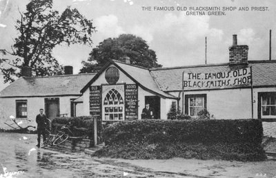 La célèbre vieille forge, Gretna Green, Dumfriesshire, Écosse, 20ème siècle - Unbekannt