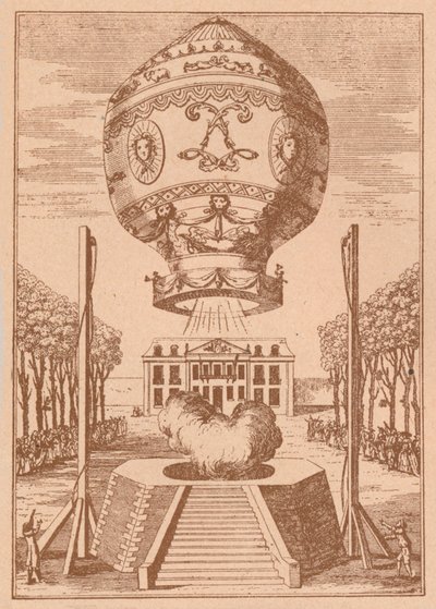 La première ascension en ballon, vers 1785, 1919 - Unbekannt