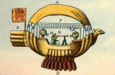 Le navire volant de Bartolomeu de Gusmao, vers 1709, 1932 - Unbekannt