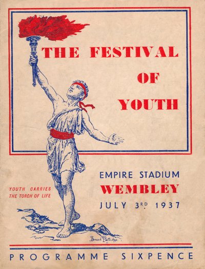 La couverture du programme pour Le Festival de la Jeunesse, 1937 - Unbekannt