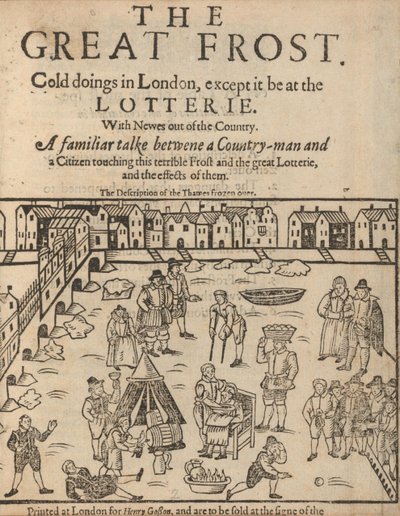 La grande gelée à Londres, 1608 - Unbekannt