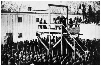La pendaison de Henry Wirz, Washington DC, USA, 1865 - Unbekannt