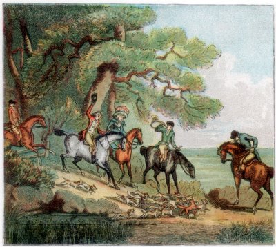 La chasse, chasse au renard, 1787 1890 - Unbekannt