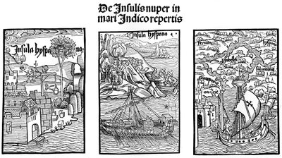 Le débarquement de Christophe Colomb à Hispaniola - Unbekannt