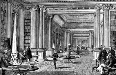 La bibliothèque du Reform Club, Londres, 1891 - Unbekannt