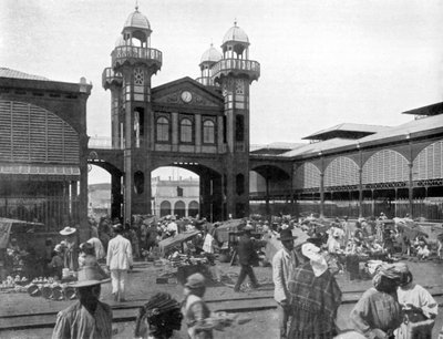 Le marché, Port-au-Prince, Haïti, 1926 - Unbekannt