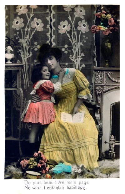 Le livre le plus beau, carte postale française, vers 1900 - Unbekannt